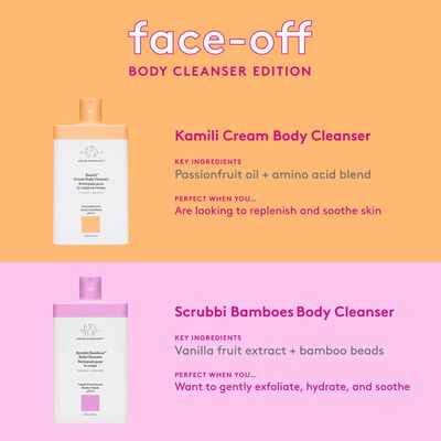 Kamili™ Cream Body Cleanser stacked with other Drunk Elephant body products