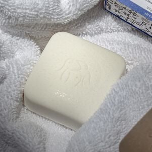 photo of a pekee bar nestled in a white terrycloth towel