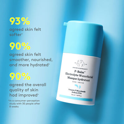F-Balm™ Electrolyte Waterfacial's clinical studies around improvement in skin's softness, hydration, and overall quality