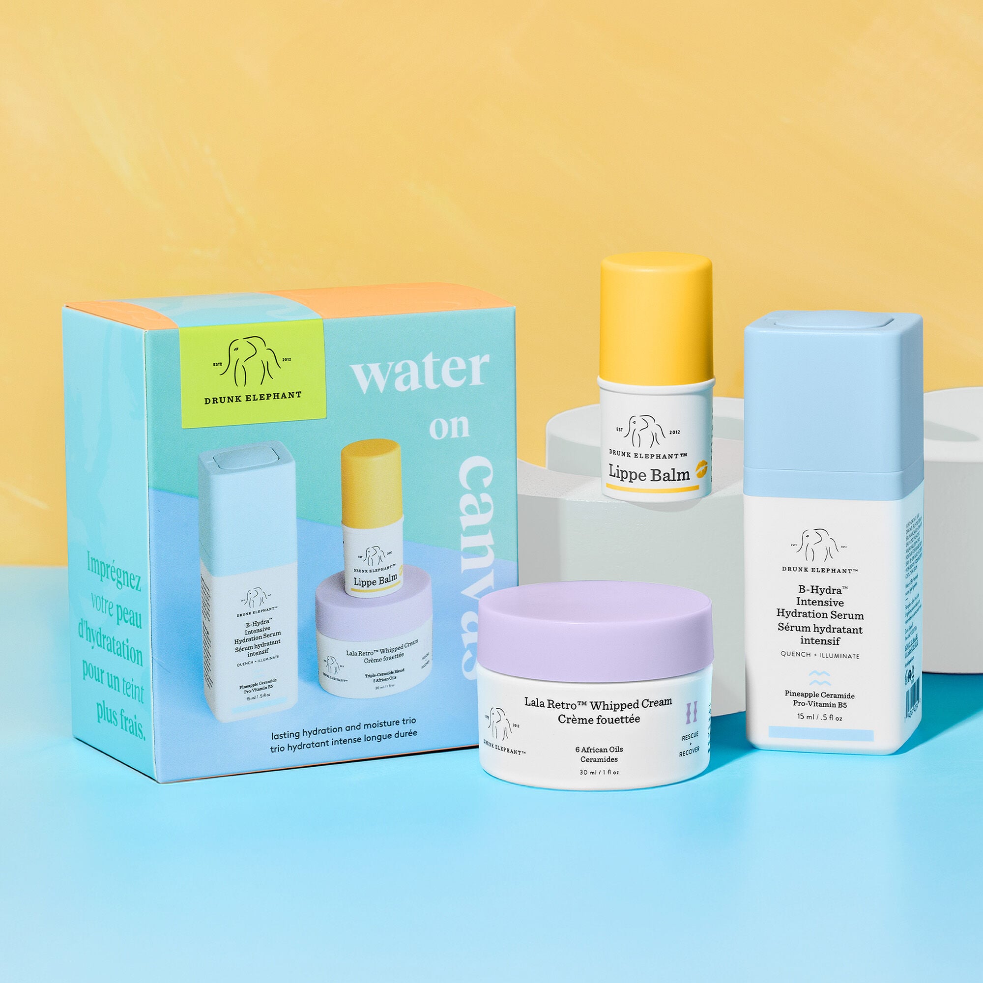 ライフバンテージ　スキンケア4点セット Hydrating and nourishing travel-size skincare kit | Drunk Elephant