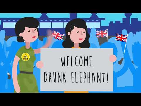 Regarder : Vidéo Drunk Elephant atterrit au Royaume-Uni
