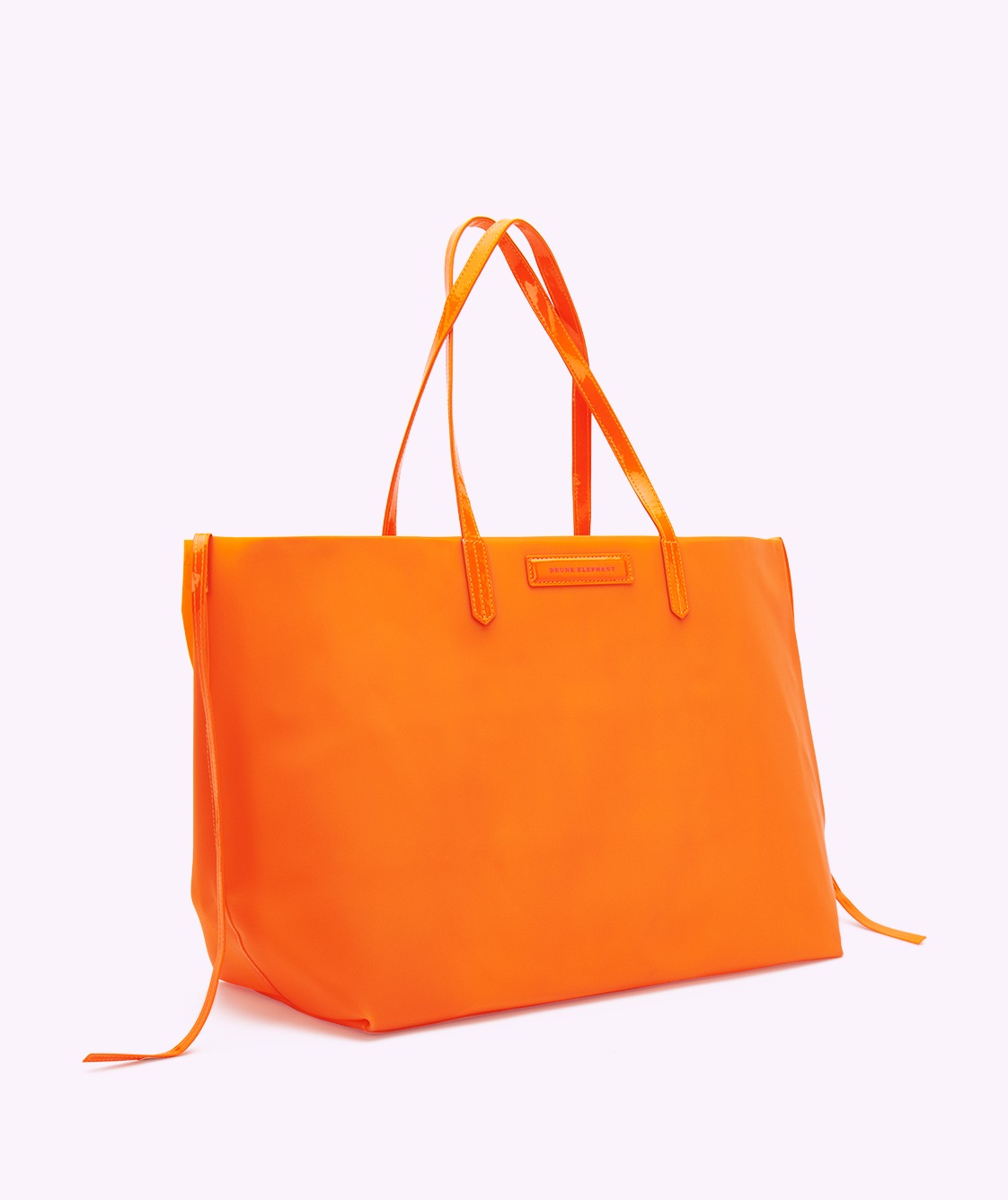Tote, Orange Drunk Life Orange Tote angled view