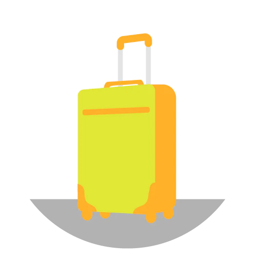 graphic travel luggage
