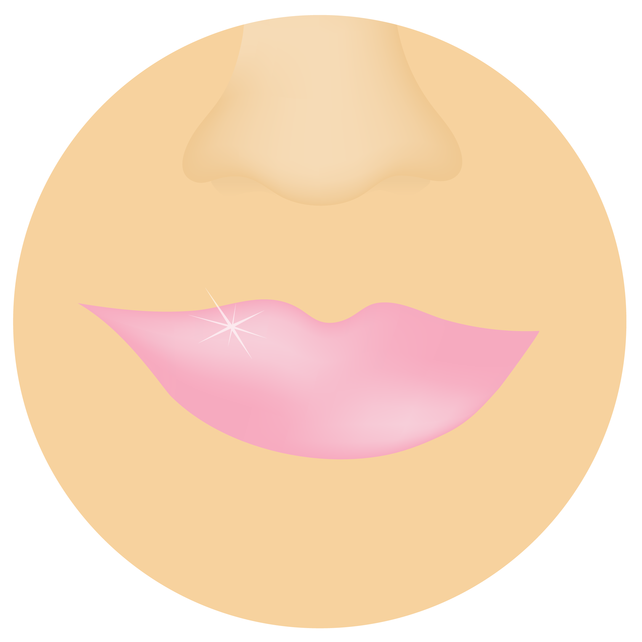 B-goldi appliqué sur les lèvres