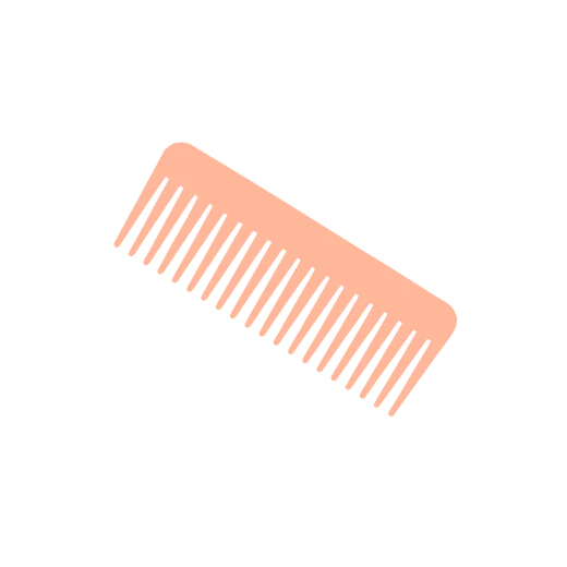 illustration of the acrylic comb included in the kit