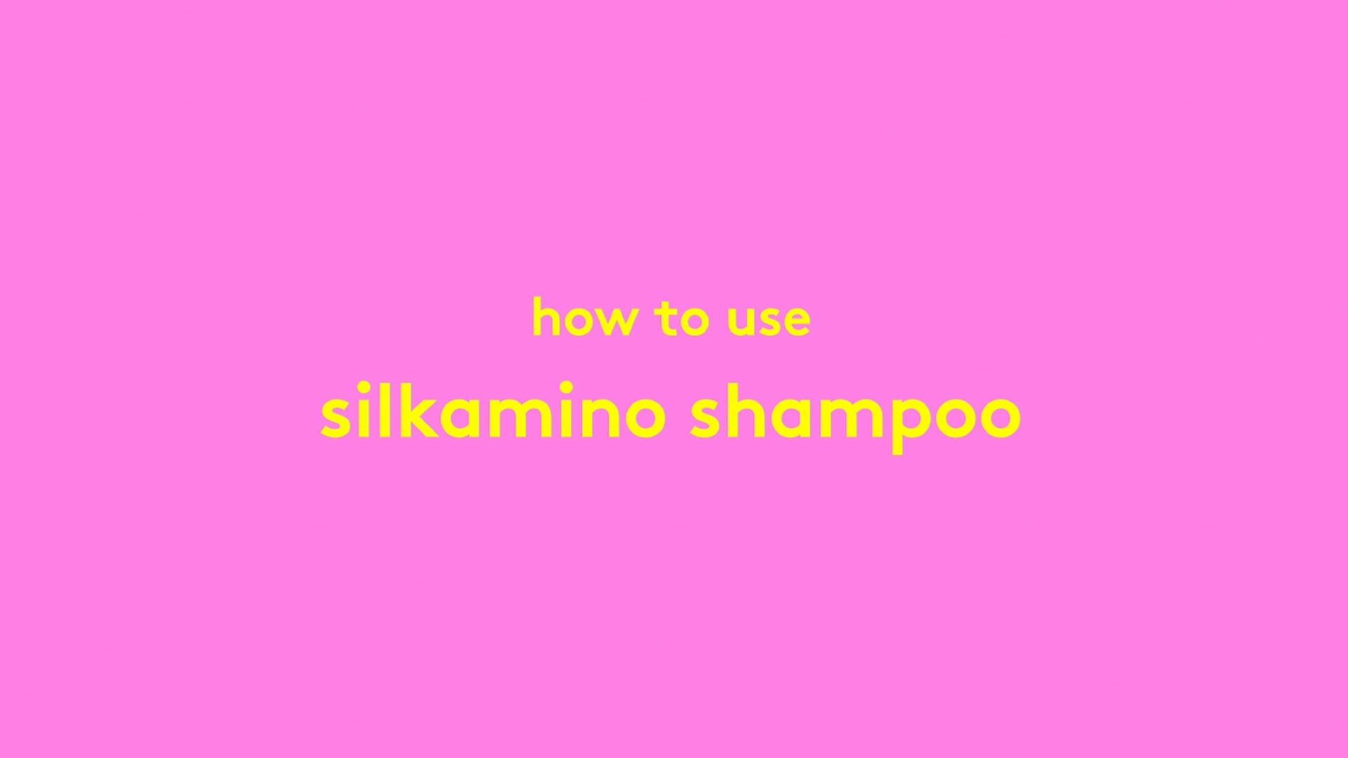 Vidéo expliquant comment utiliser le shampooing Silkamino avec Chris McMillan