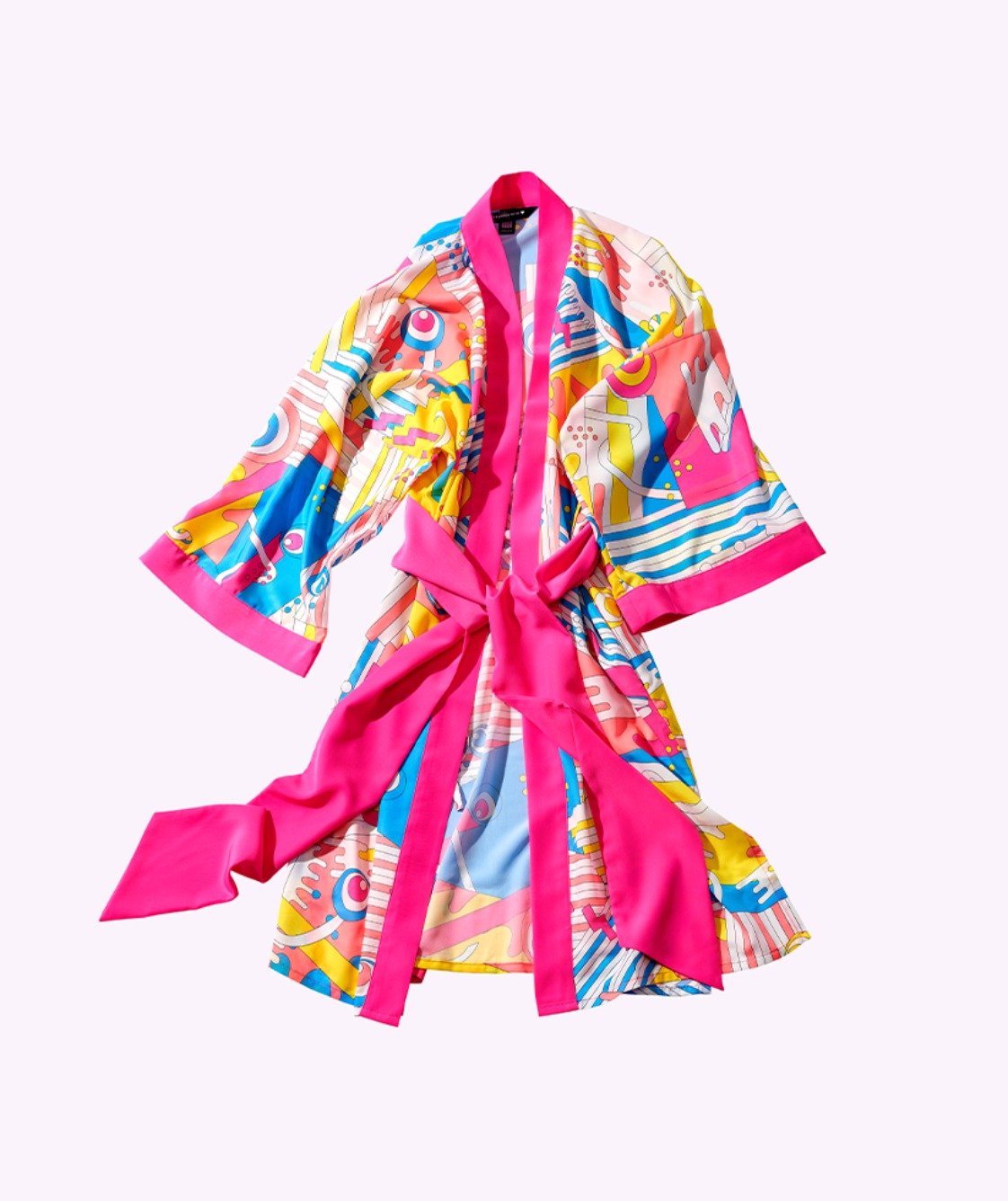 Peignoir Drunk Peignoir Drunk Life sur fond rose