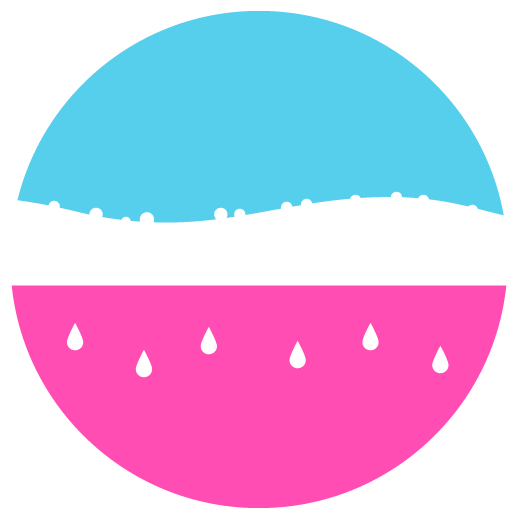 Illustration of skin with hydrating seeping into the skin.