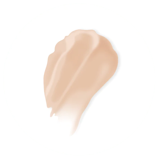 illustration d'un échantillon de produit teinté pour montrer comment le produit compagnon d'Umbra Sheer, Umbra Tinte, a une légère couleur brune