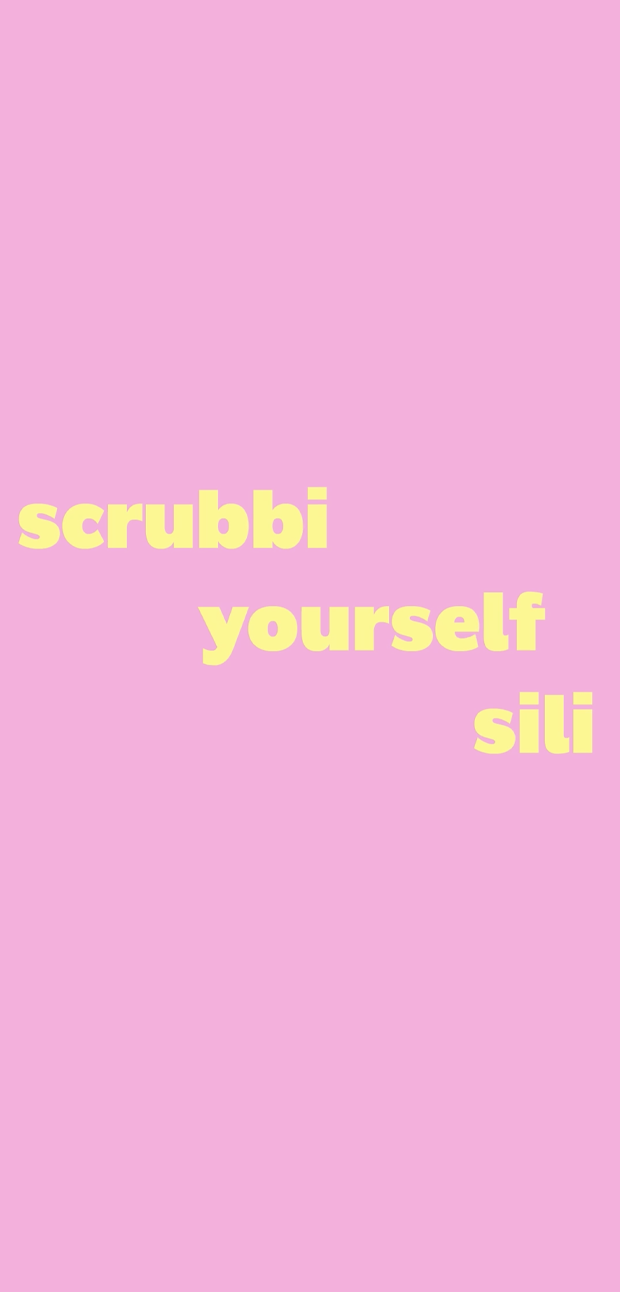video introducing scrubbi bamboes body cleanser and sili whipped  Copy overlay: 