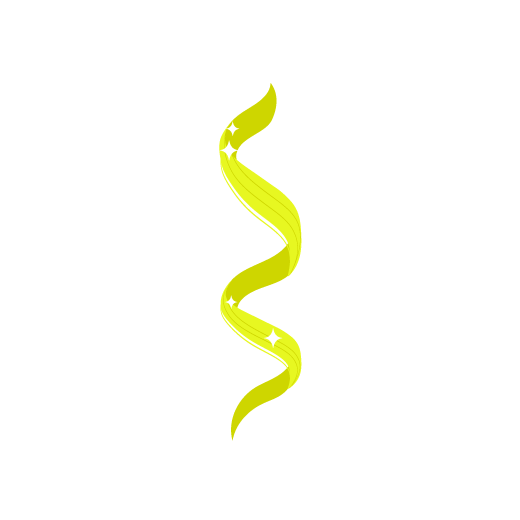 Illustration d’une mèche de cheveux ondulée.
